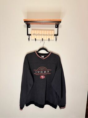 San Francisco 49ers Black Crewneck Sweatshirt